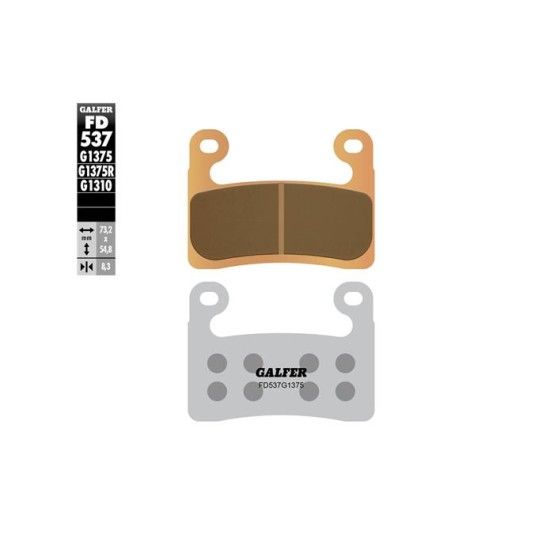 Galfer FD537G1375 Sintered Brake Pads