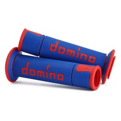 Domino Handlebar Grips A450 - Blue/Red