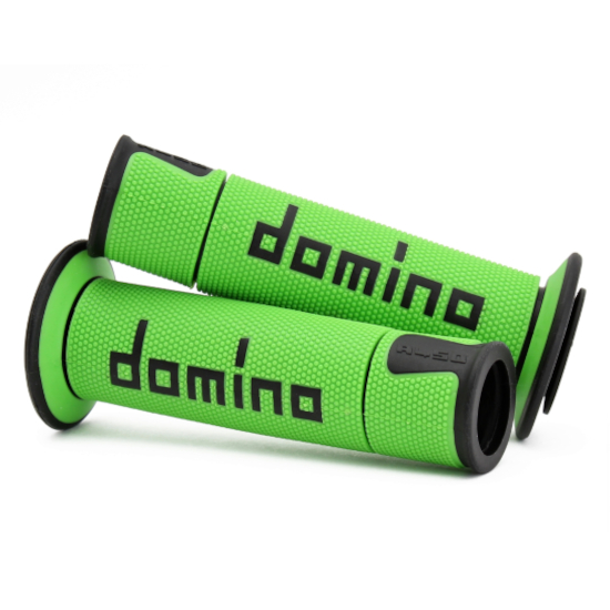 Domino Handlebar Grips A450 - Green/Black