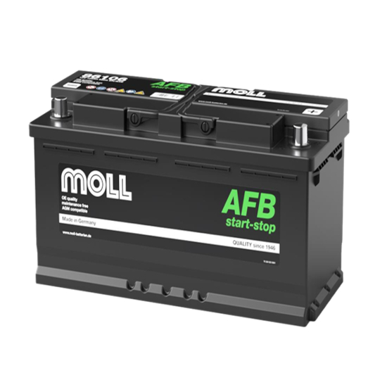 MOLL AFB Start-Stop Types 12V 106AH DIN Standard Car Battery