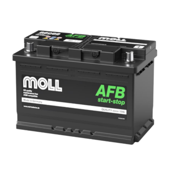 MOLL AFB Start-Stop Types 12V 86AH DIN Standard Car Battery