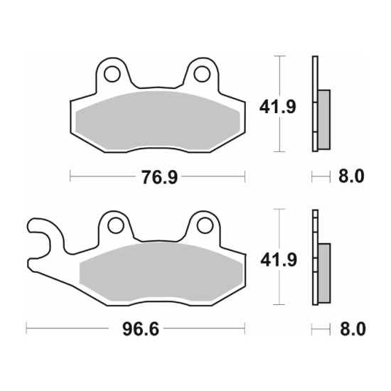 SBS 611LS Sintered Brake Pads