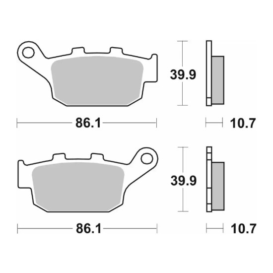 SBS 614LS Sintered Brake Pads