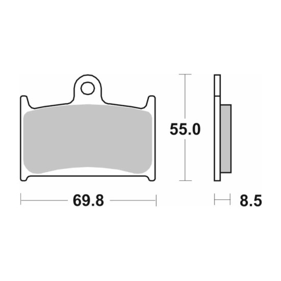 SBS 624HS Sintered Brake Pads