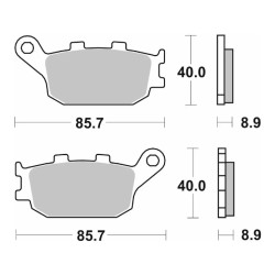 SBS 657LS Sintered Brake Pads