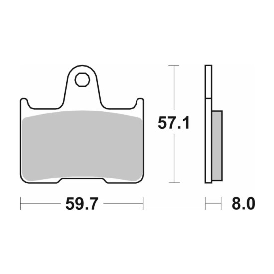 SBS 715LS Sintered Brake Pads