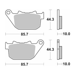 SBS 808H.LS Sintered Brake Pads