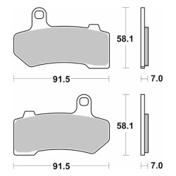 SBS 830H.HS Sintered Brake Pads