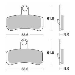 SBS 853H.HS Sintered Brake Pads