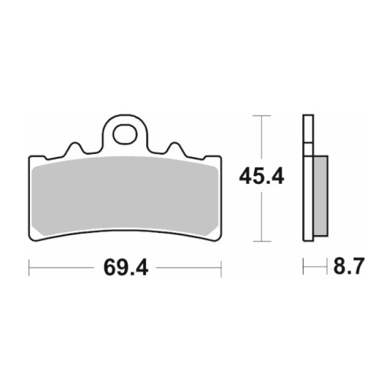 SBS 877DC Dual Carbon Brake Pads