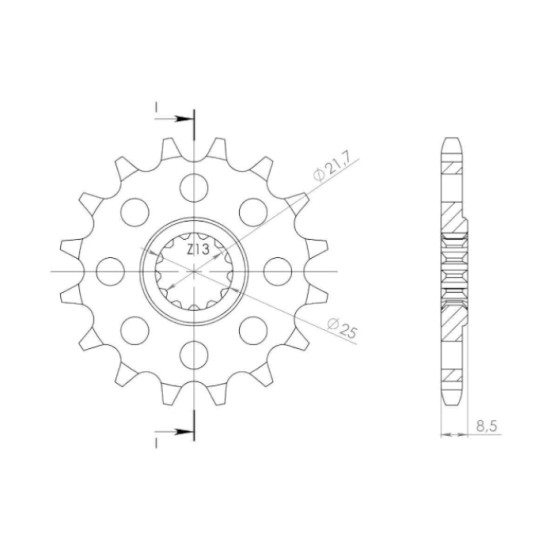 Supersprox Counter Shaft Sprocket CST-1537:15.2