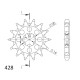 Supersprox Counter Shaft Sprocket With Rubber Bush CST-704:17.3